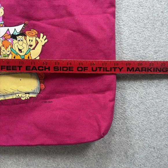 Vintage 1994 THE FLINTSTONES Hand Bag Purse Tote Medium Rare - VG - Picture 9 of 11